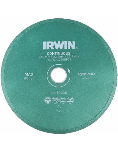 Disc diamantat continuu 180 mm / 25.4 mm IRWIN